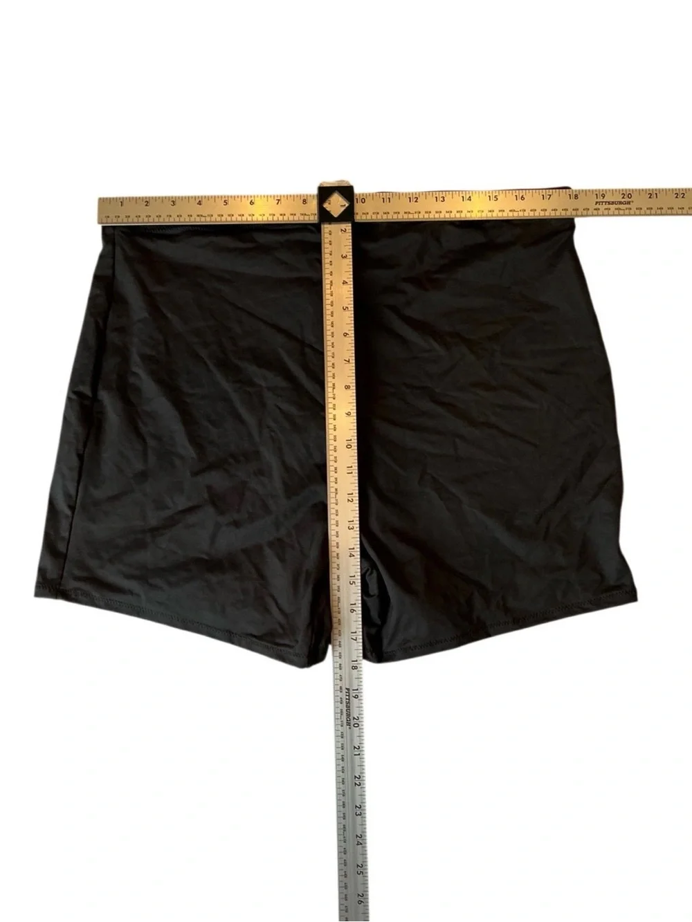 SKIMS Sporty Zipper Swim Short Onyx 3X (1286)